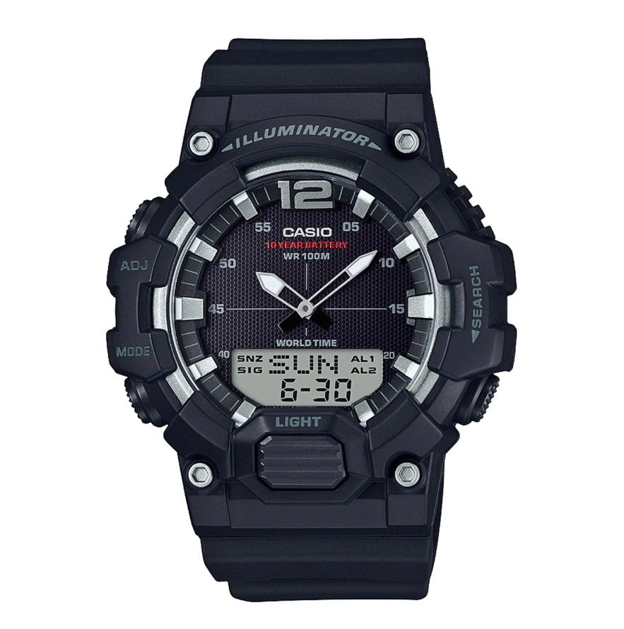 Reloj Hombre CASIO Sport Digital Negro Correa Silicona HDC-700