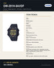 Reloj Hombre CASIO DW-291H-9AVDF Digital Negro, Illuminator, 200 Metros - ficha técnica