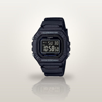 Reloj Hombre CASIO W-218H-1BVDF Digital Negro, Pantalla Invertida, Illuminator - imagen 2