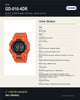 Reloj Hombre CASIO G-SHOCK GD-010-4DR Digital Naranjo, Carbon Core Guard, 200 Metros - ficha técnica