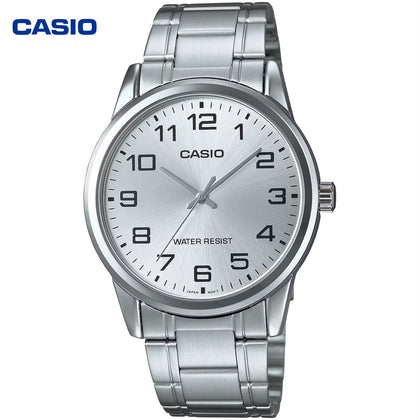 Reloj Hombre CASIO MTP-V001D-7BUDF Analógico Esfera Plateada, Brazalete de Acero - imagen 1
