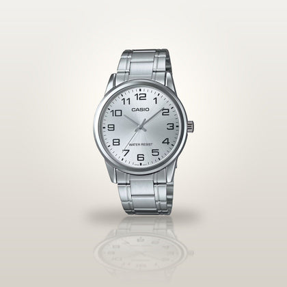 Reloj Hombre CASIO MTP-V001D-7BUDF Analógico Esfera Plateada, Brazalete de Acero - imagen 2
