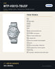 Reloj Hombre CASIO MTP-V001D-7BUDF Analógico Esfera Plateada, Brazalete de Acero - ficha técnica