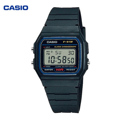 Reloj Hombre/Mujer CASIO F-91W-1DG Vintage Digital Negro, Correa de Resina - imagen 1