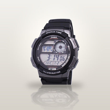 Reloj Hombre CASIO AE-1000W-1BVDF Digital Hora Mundial, Illuminator, 100 Metros - imagen 2