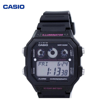 Reloj Hombre CASIO AE-1300WH-1A2VDF Digital Hora Mundial, Illuminator, 100 Metros - imagen 1