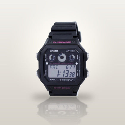 Reloj Hombre CASIO AE-1300WH-1A2VDF Digital Hora Mundial, Illuminator, 100 Metros - imagen 2