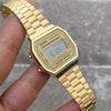Reloj Hombre/Mujer CASIO Dorado Vintage A168 Digital