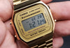 Reloj Hombre/Mujer CASIO Dorado Vintage A168 Digital