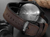 Reloj Hombre CURREN Shot Cuarzo  Correa de Cuero Cafe Cristal Mineral