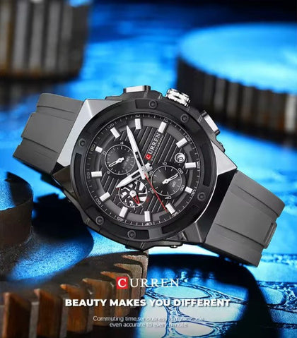 Reloj Hombre CURREN GHOST Cuarzo Cristal Mineral ORIGINAL