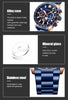Reloj Hombre CURREN CLASH Cuarzo Acero Inoxidable Cristal Mineral ORIGINAL