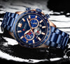 Reloj Hombre CURREN CLASH Cuarzo Acero Inoxidable Cristal Mineral ORIGINAL