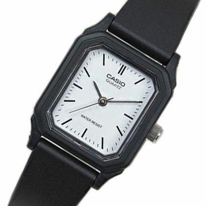 Reloj Mujer CASIO ANALOGO LQ-142 Cuadrado  Negro Clásico Cuarzo