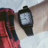 Reloj Mujer CASIO ANALOGO LQ-142 Cuadrado  Negro Clásico Cuarzo