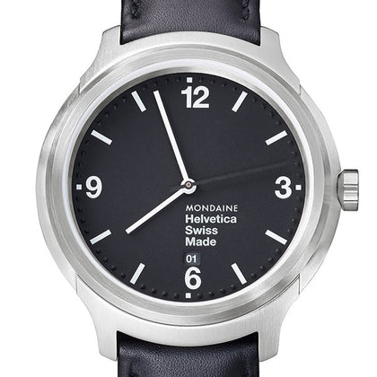 Reloj MONDAINE HELVETICA No1 BOLD 43 mm MH1.B1220.LB - HBW Zurich Relojes (1)