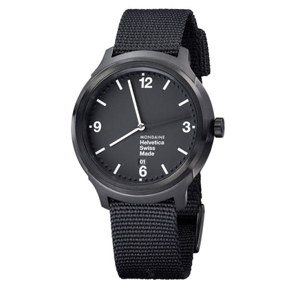 Reloj MONDAINE HELVETICA No1 BOLD 43 mm MH1.B1221.NB - HBW Zurich Relojes (2)
