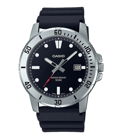 Reloj Hombre CASIO Clásico Cuero NEGRO Cuarzo MTP-VD01-1EVUDF