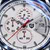 Reloj Pagani Tornato - macro de la esfera y logo