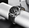Reloj Hombre PAGANI ESTRATO Clásico Cuarzo Maquinaria Seiko Cuero Negro Genuino