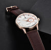 Reloj Hombre PAGANI ESTRATO Clásico Cuarzo Maquinaria Seiko Cuero Cafe Genuino