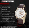 Reloj Hombre PAGANI ESTRATO Clásico Cuarzo Maquinaria Seiko Cuero Cafe Genuino