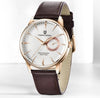 Reloj Hombre PAGANI ESTRATO Clásico Cuarzo Maquinaria Seiko Cuero Cafe Genuino