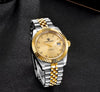 Reloj PAGANI DATEJUST Clásico Automatico Dorado Cristal de Zafiro