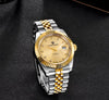 Reloj PAGANI DATEJUST Clásico Automatico Dorado Cristal de Zafiro