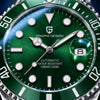 Pagani Submariner Green - macro de la esfera
