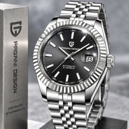 Reloj PAGANI DATEJUST PRESIDENT BLACK Automático Cristal de Zafiro