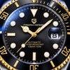 Pagani Submariner Gold - macro de la esfera