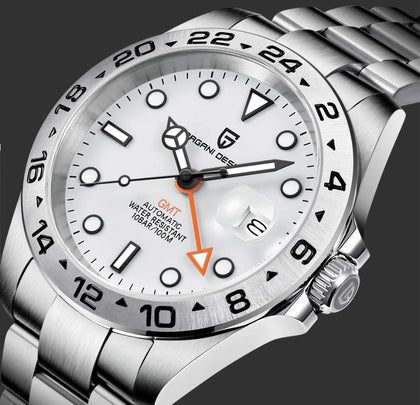 Reloj Hombre PAGANI GMT EXPLORER 2 Automático Cristal de Zafiro