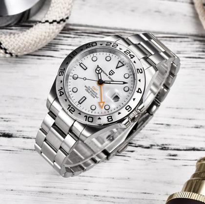 Reloj Hombre PAGANI GMT EXPLORER 2 Automático Cristal de Zafiro