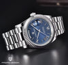 Reloj PAGANI DATEDAY PRESIDENT BLUE Automático Cristal de Zafiro