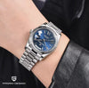 Reloj PAGANI DATEDAY PRESIDENT BLUE Automático Cristal de Zafiro