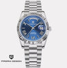Reloj PAGANI DATEDAY PRESIDENT BLUE Automático Cristal de Zafiro