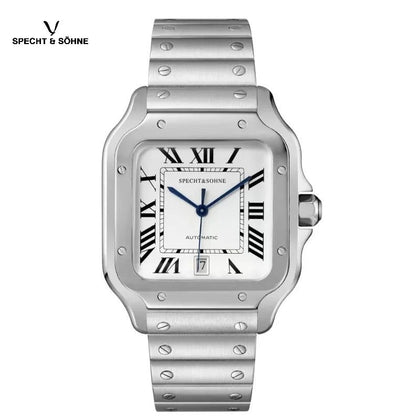 Reloj Hombre SPECHT & SÖHNE Santos Automático Acero, Cristal de Zafiro, Números Romanos - imagen 1