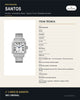 Reloj Hombre SPECHT & SOHNE Santos Automático Acero, Cristal de Zafiro, Números Romanos - imagen 4